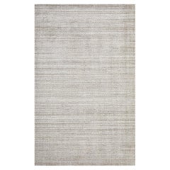 Tapis modernes et solides noués à la main beige 10 x 14