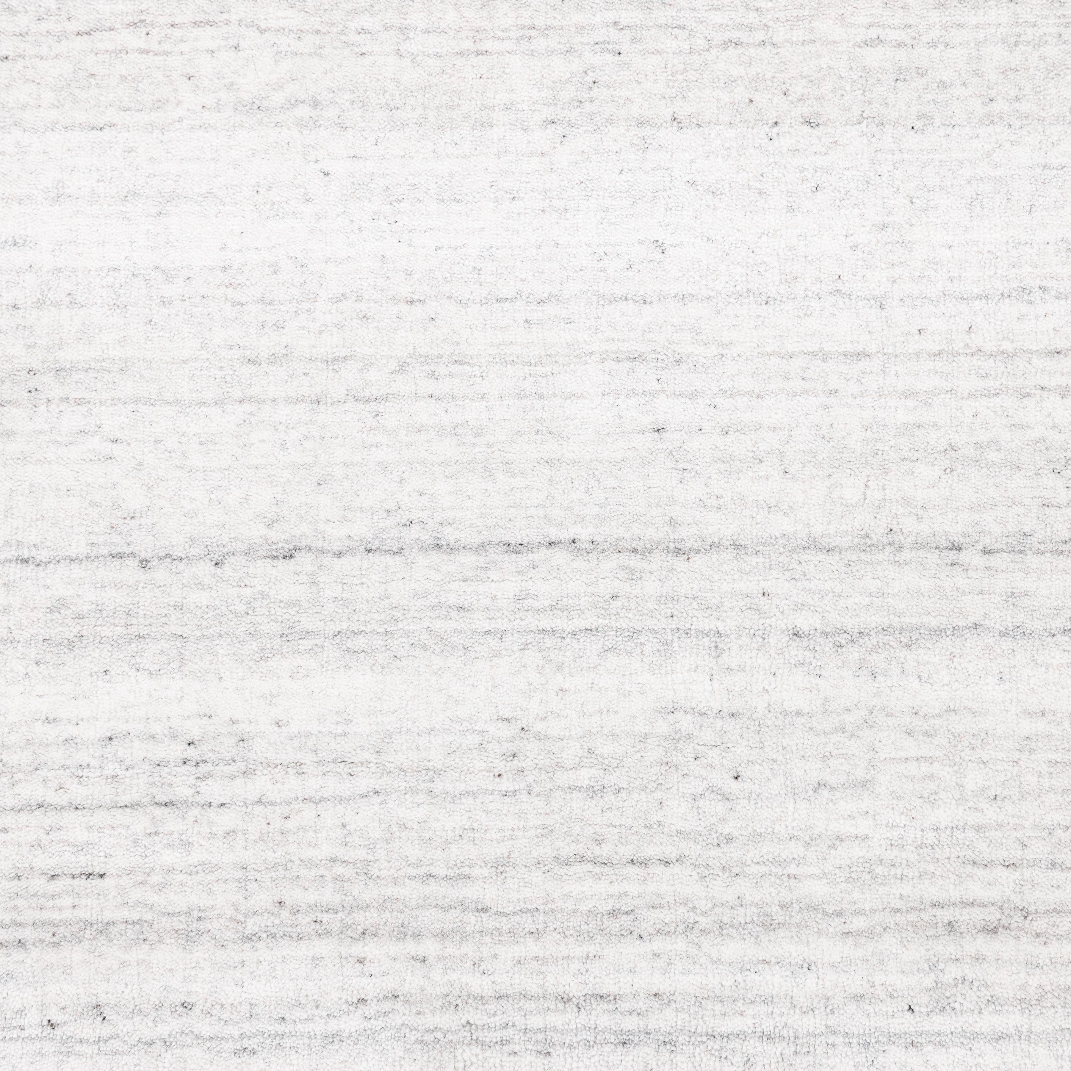 Indien Tapis de sol Contemporary Solid Hand Made Ivory 10' 0