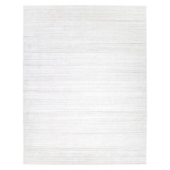 Tapis de sol Contemporary Solid Hand Made Ivory 8' 0" x 10' 0"