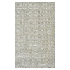 Solo Rugs Solid Modern Hand Loomed Beige Area Rug