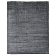 Solo Rugs Solid Modern Hand Loomed Gray Area Rug