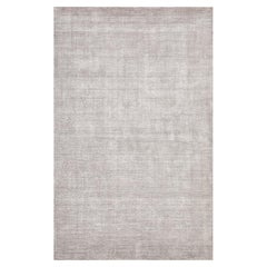 Solo Rugs Tapis moderne solide tissé à la main gris 8 x 10
