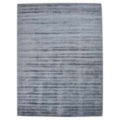 Solo Rugs Solid Modern Hand Loomed Gray Area Rug