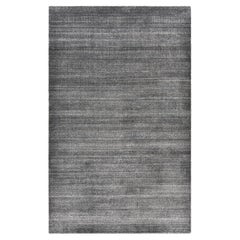 Solo Rugs Solid Modern Hand Loomed Gray Area Rug
