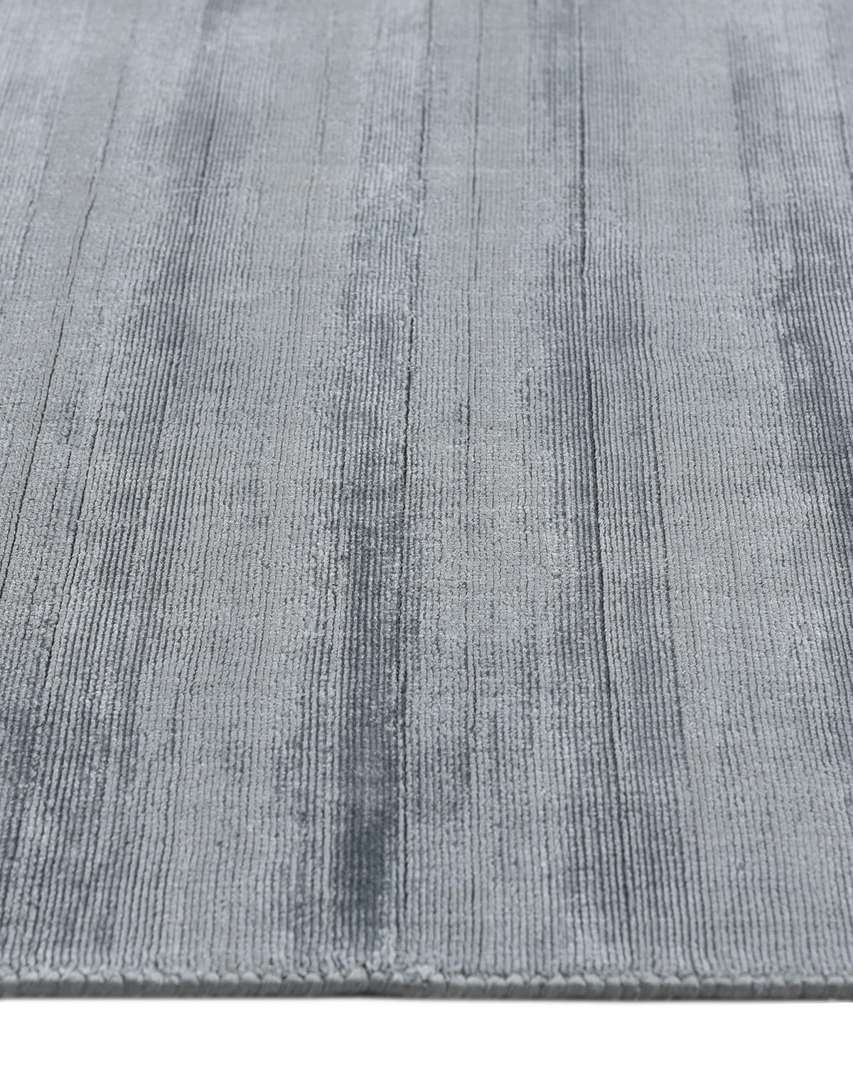 Massiv-moderner handgewebter grauer 9 x 12 Teppich (21. Jahrhundert und zeitgenössisch) im Angebot
