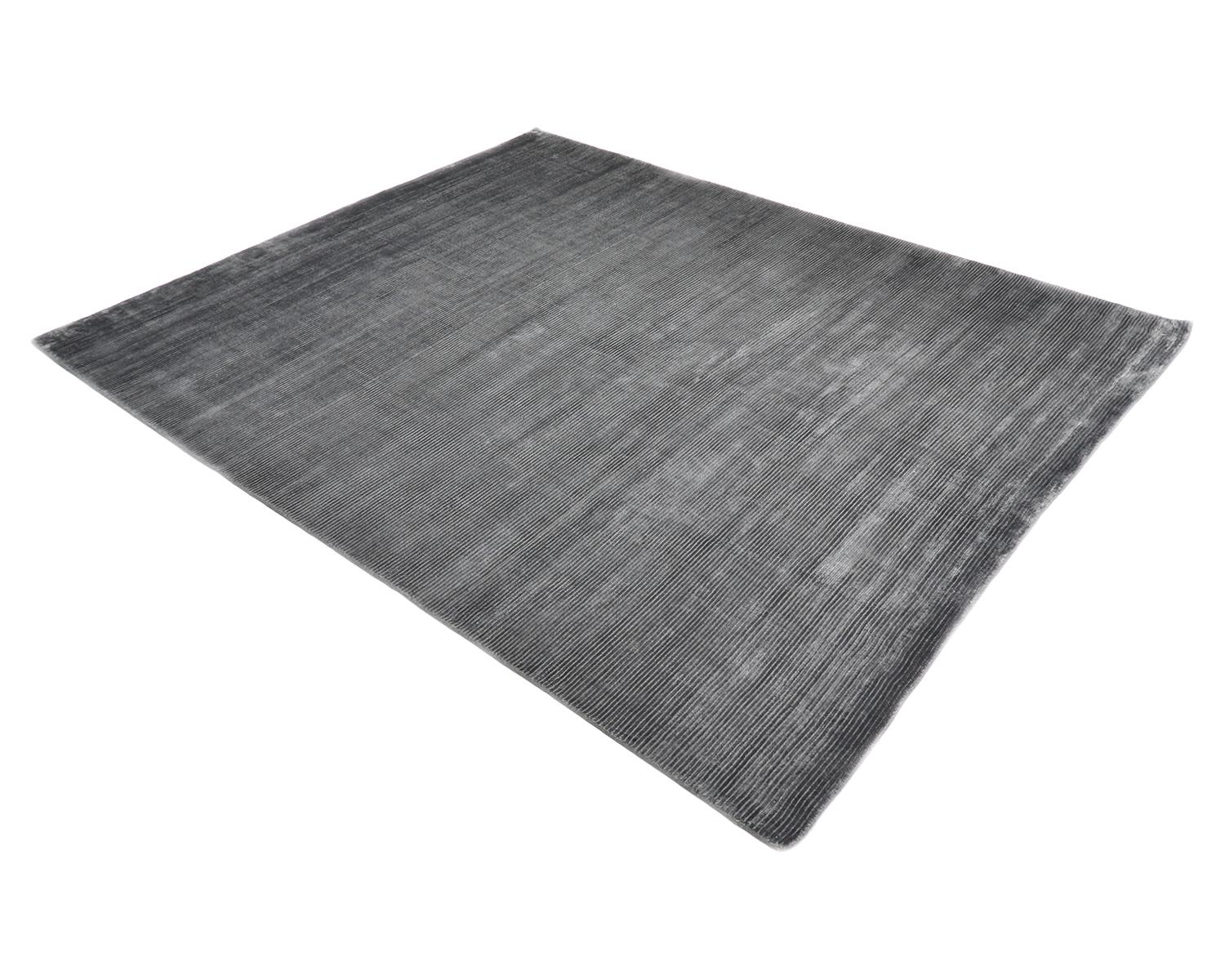 Massiv-moderner handgewebter grauer 9 x 12 Teppich im Angebot 1