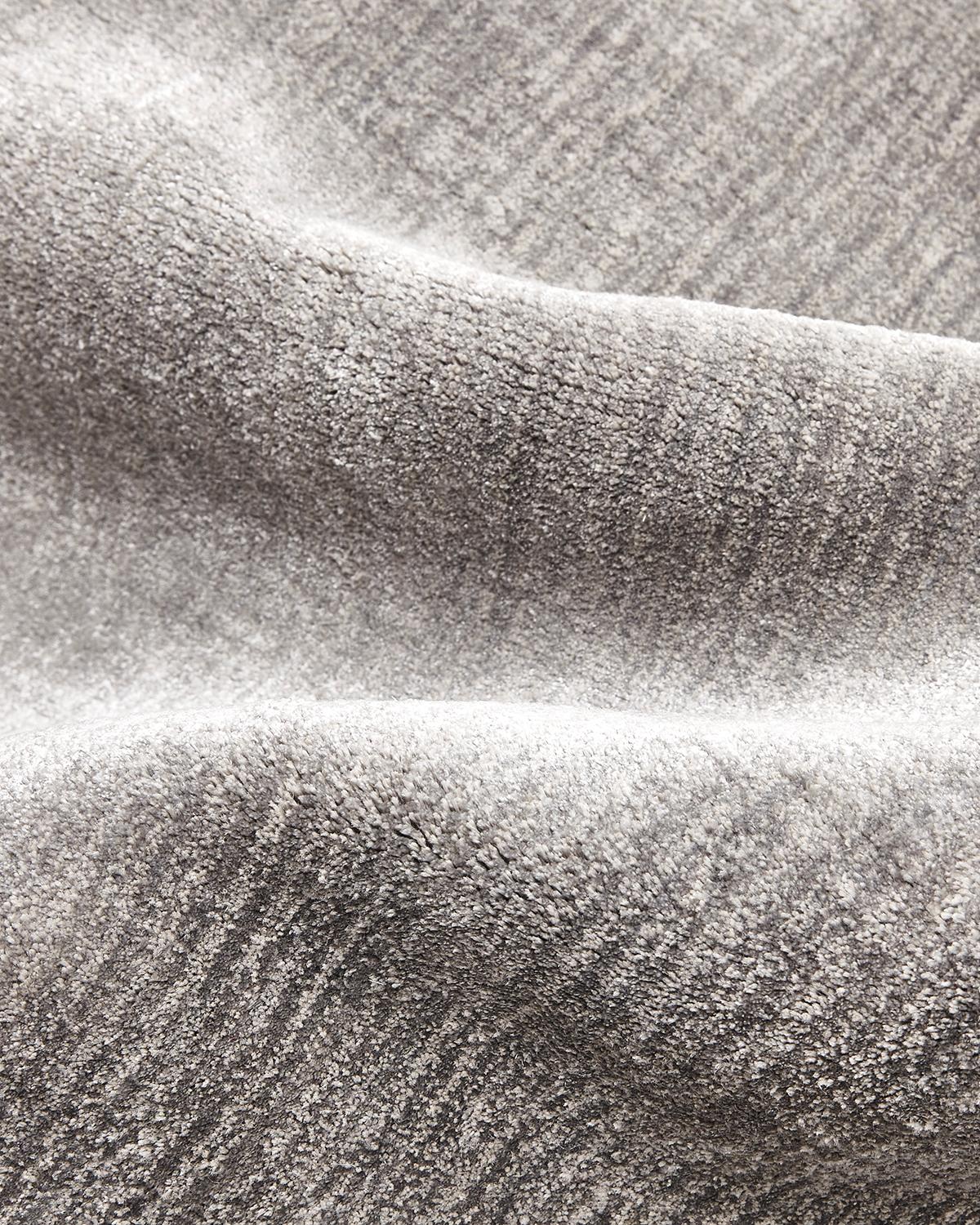 Indiano Tappeto Solo Rugs Solid Modern Hand Loomed Gray Area Rugs in vendita
