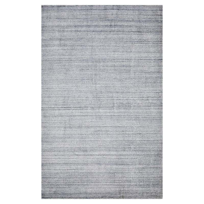 Zen Collection Rug in Striated Denim For Sale at 1stDibs
