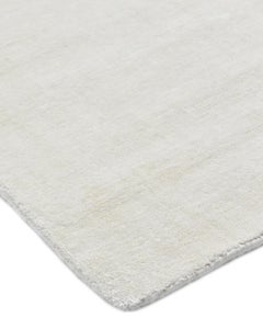 Solo Rugs Solid Modern Hand Loomed Ivory Area Rug