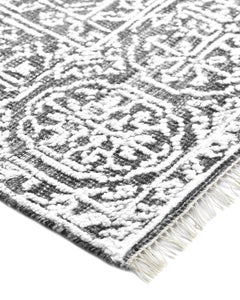 Solo Teppiche Transitional  Hand Loom Gray 5 x 8 Vorleger