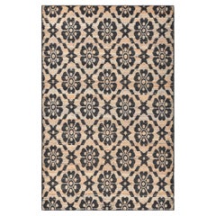 Solo Rugs Transitional Jute Floral Hand Woven Brown Area Rug