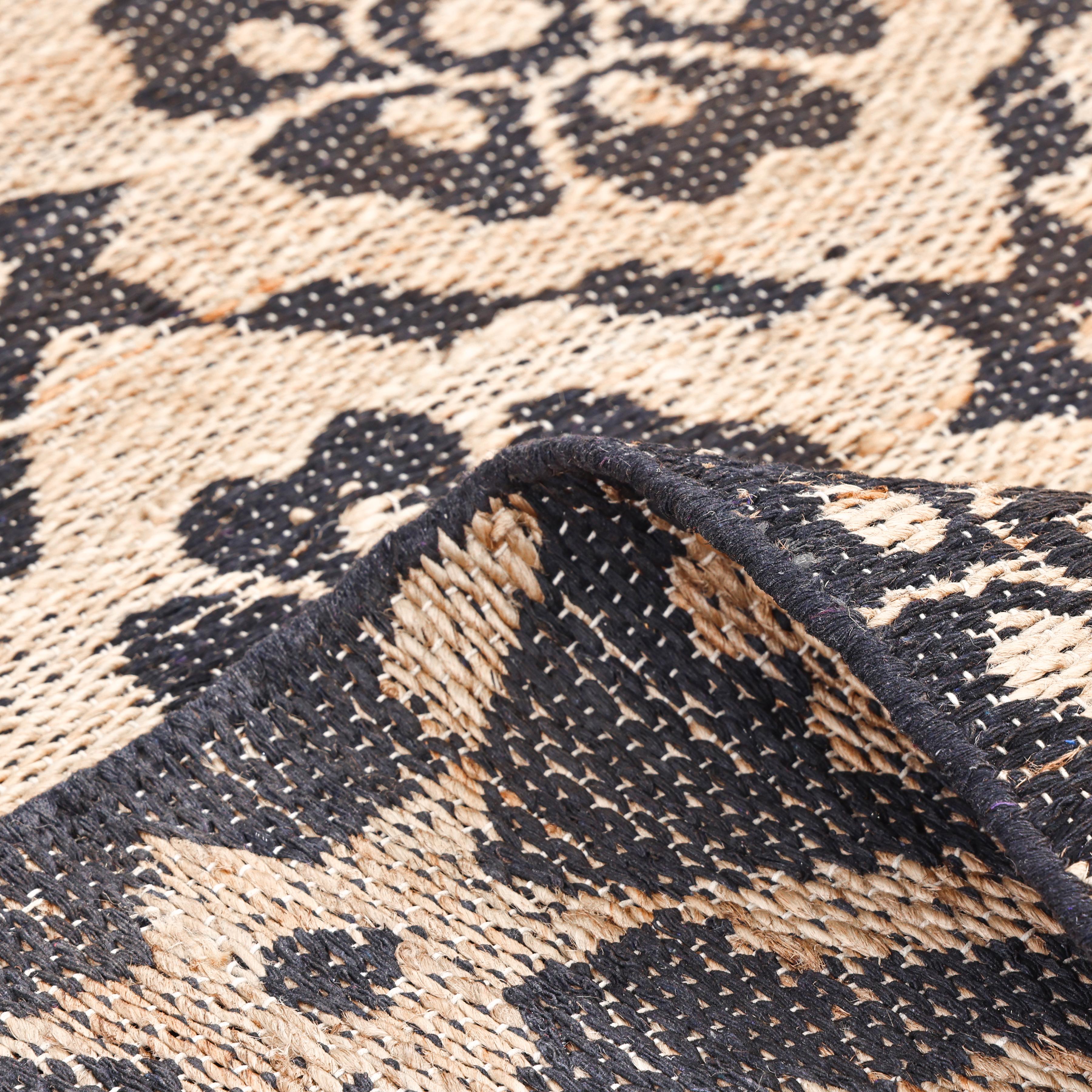 Tappeto d'area marrone contemporaneo floreale Hand Made 8' 0