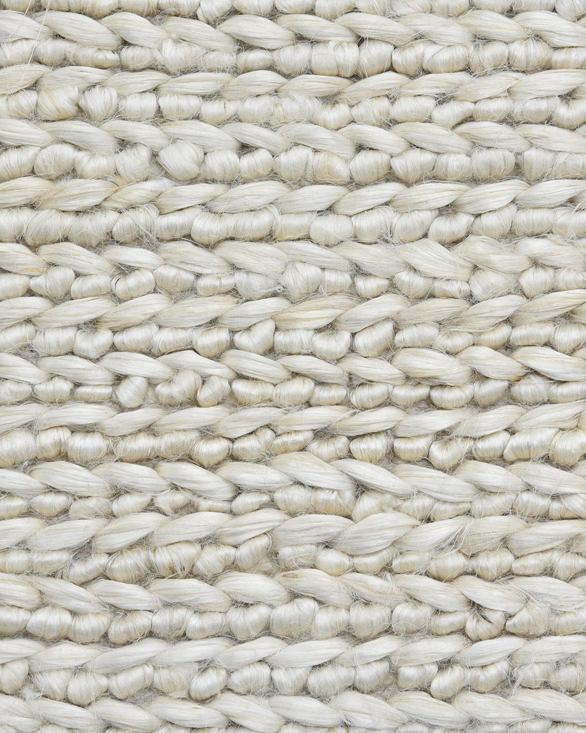 Transitional Jute-Teppich, massiver handgewebter Beige-Teppich, 9 x 12 (Indisch) im Angebot