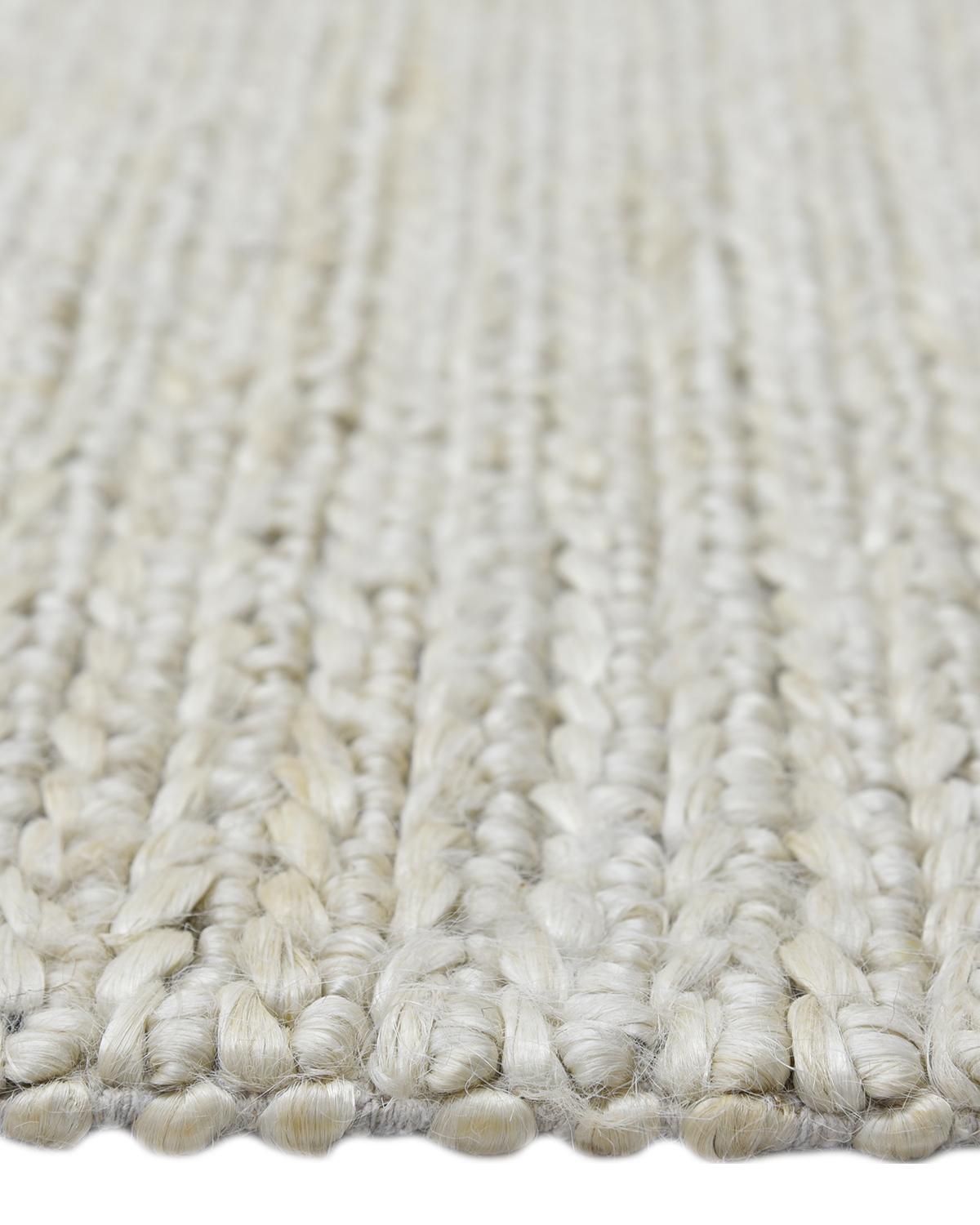 Transitional Jute-Teppich, massiver handgewebter Beige-Teppich, 9 x 12 (21. Jahrhundert und zeitgenössisch) im Angebot