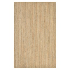Solo Rugs Transitional Jute Solid Hand Woven Brown Area Rug