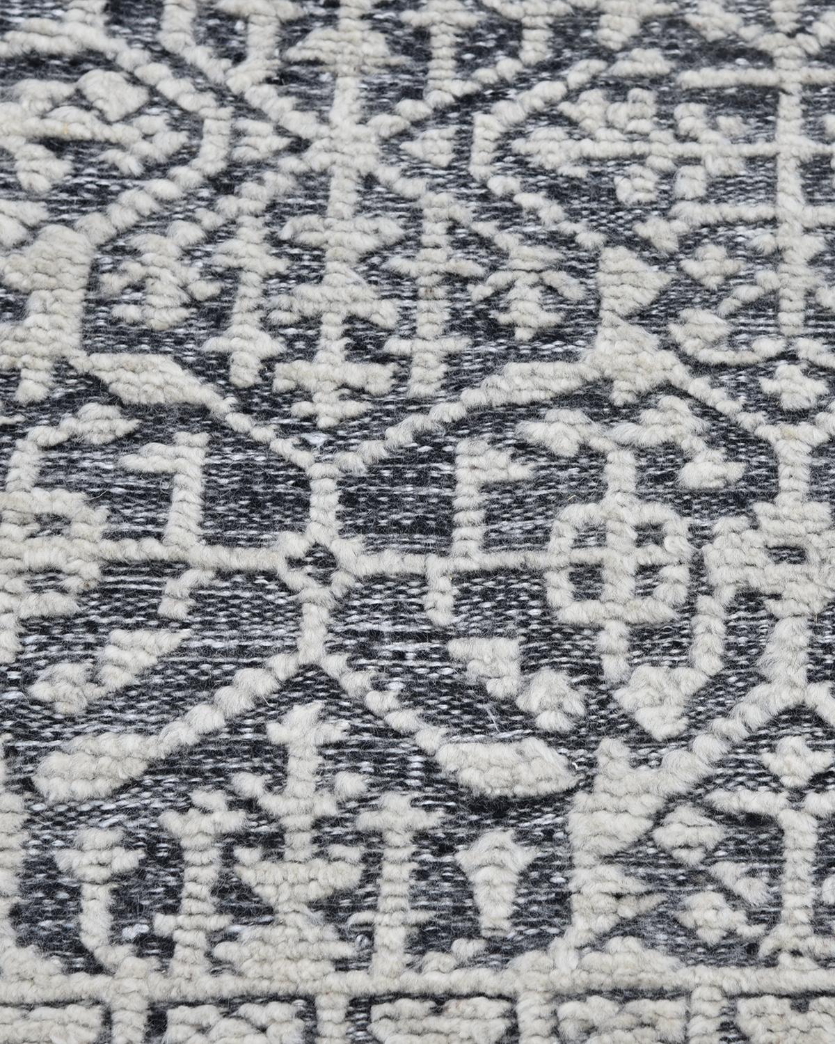 Indien Tapis Oriental Transitional noué à la main gris 8 x 10 Tapis Solo en vente