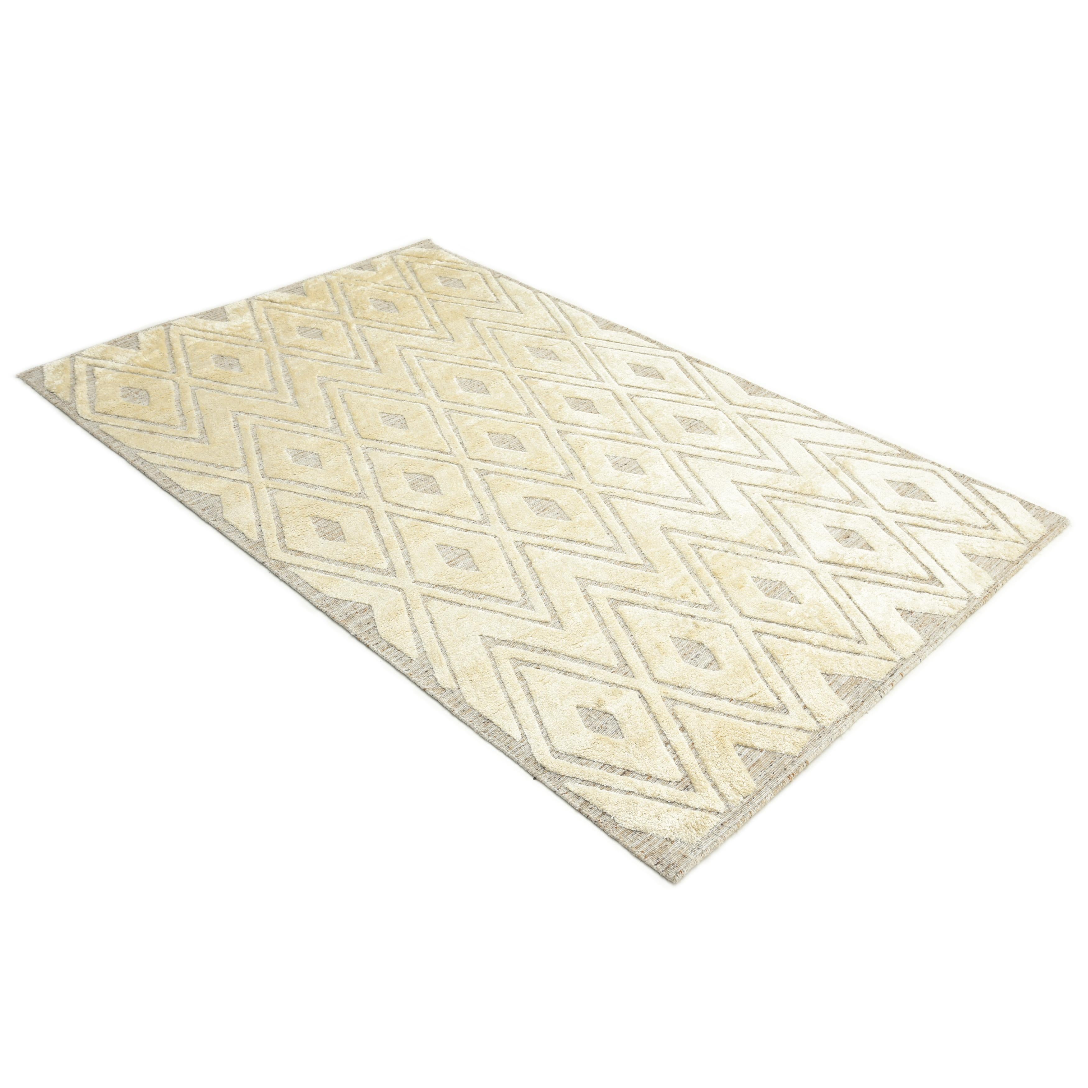 Solo Rugs Tribal Hand Loom Beige Area Rug For Sale 1