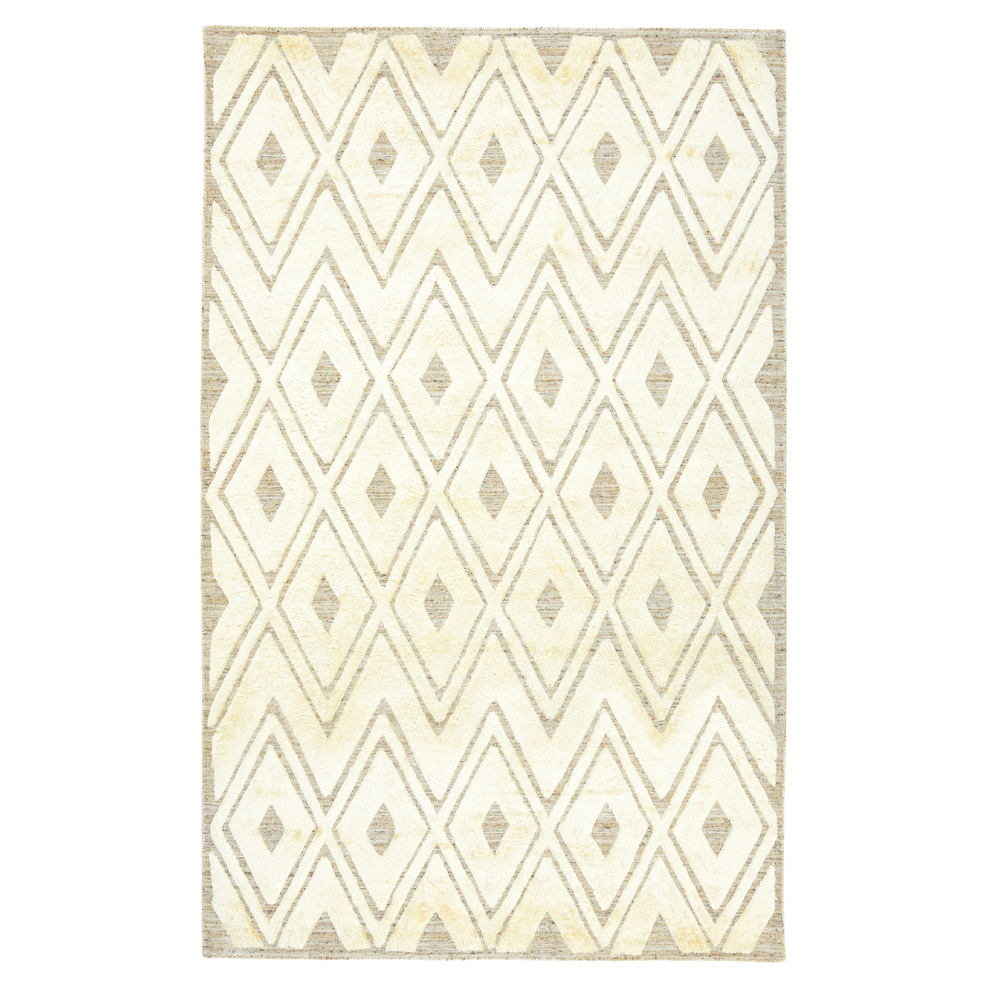 Tapis tribal tissé à la main beige Solo Rugs