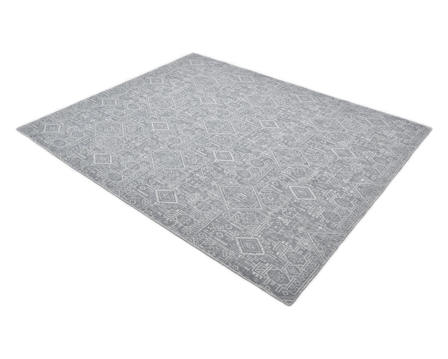 Solo Rugs Tribal Oriental Hand Loom Gray Area Rug For Sale 1