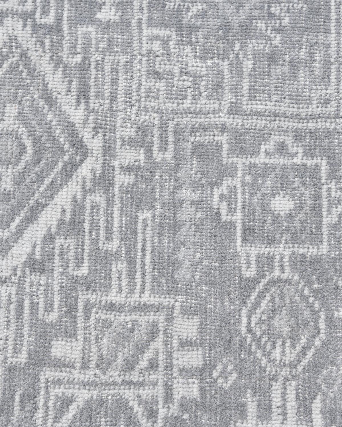 Indian Solo Rugs Tribal Oriental Hand Loom Gray Area Rug