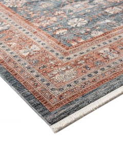 Solo Rugs Vedat Contemporary Oriental Area Rug Blue