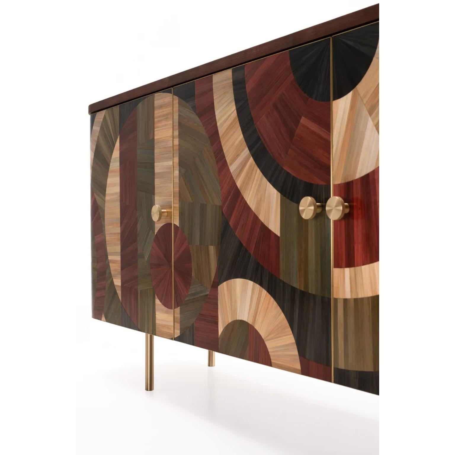 Brass Solomia 1 Cabinet by Ruda Studio For Sale