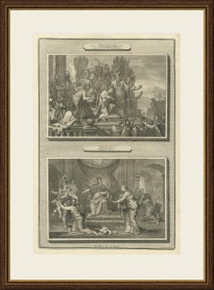 Solomon Anointed King and the Judgment of Solomon, Pieter Mortier, circa 1700