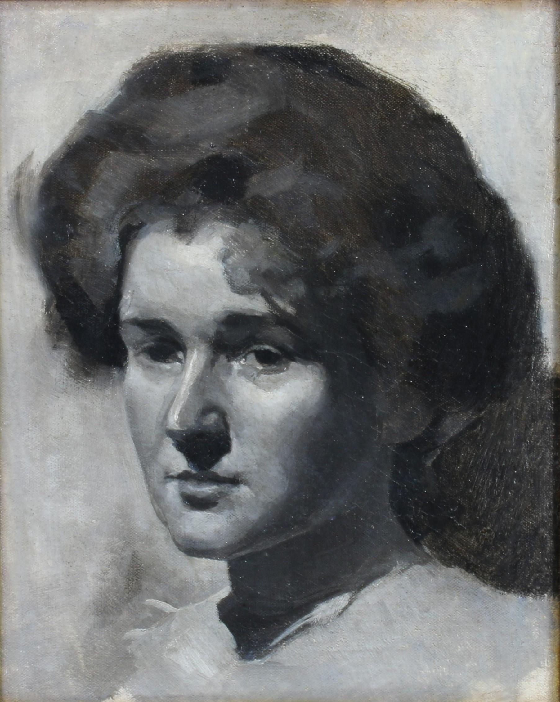 Ritratto di Ethel Gabain - Painting di Solomon Joseph Solomon