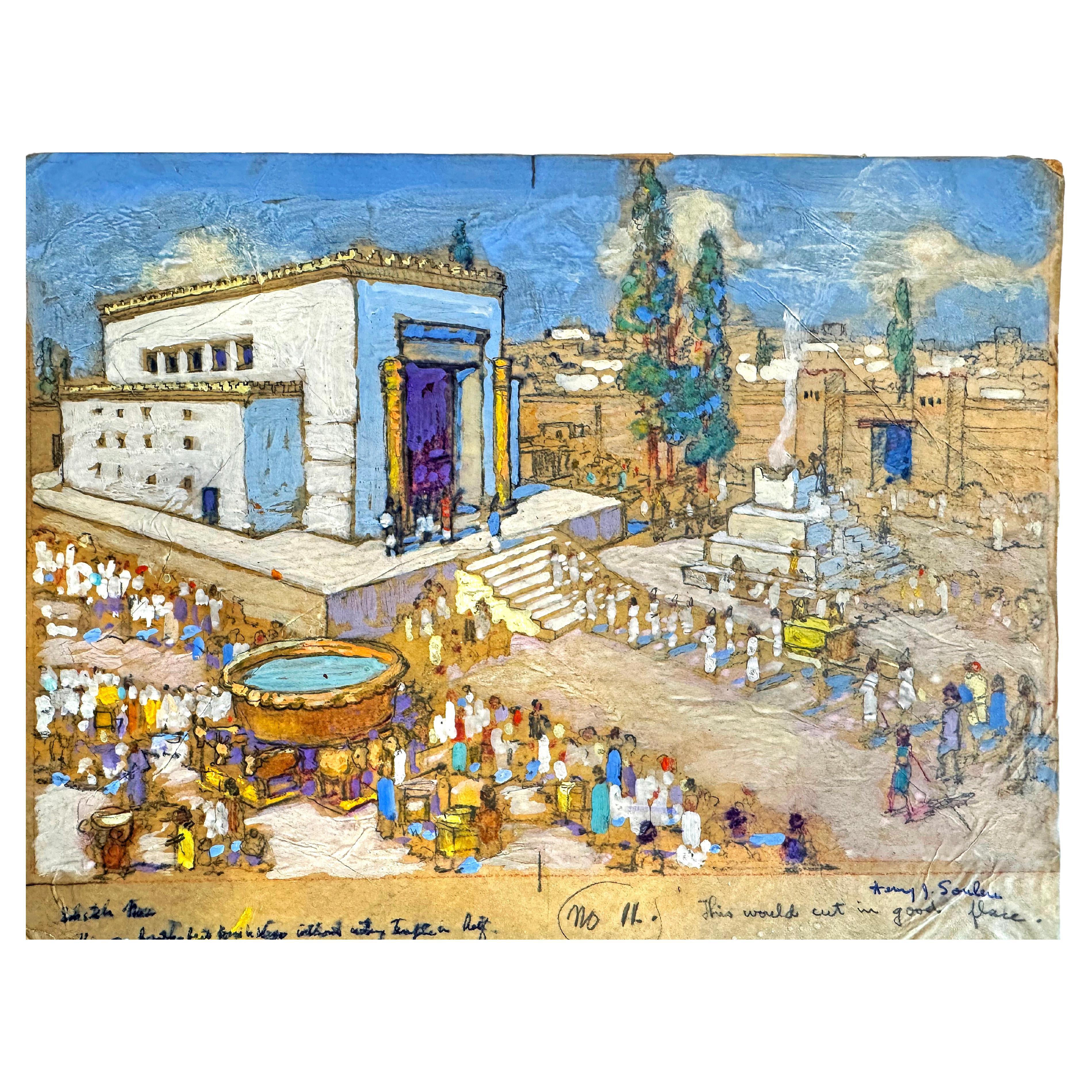 "A Solomon", Illustration Art, Henry Soulen, "Pèlerinage en Palestine".