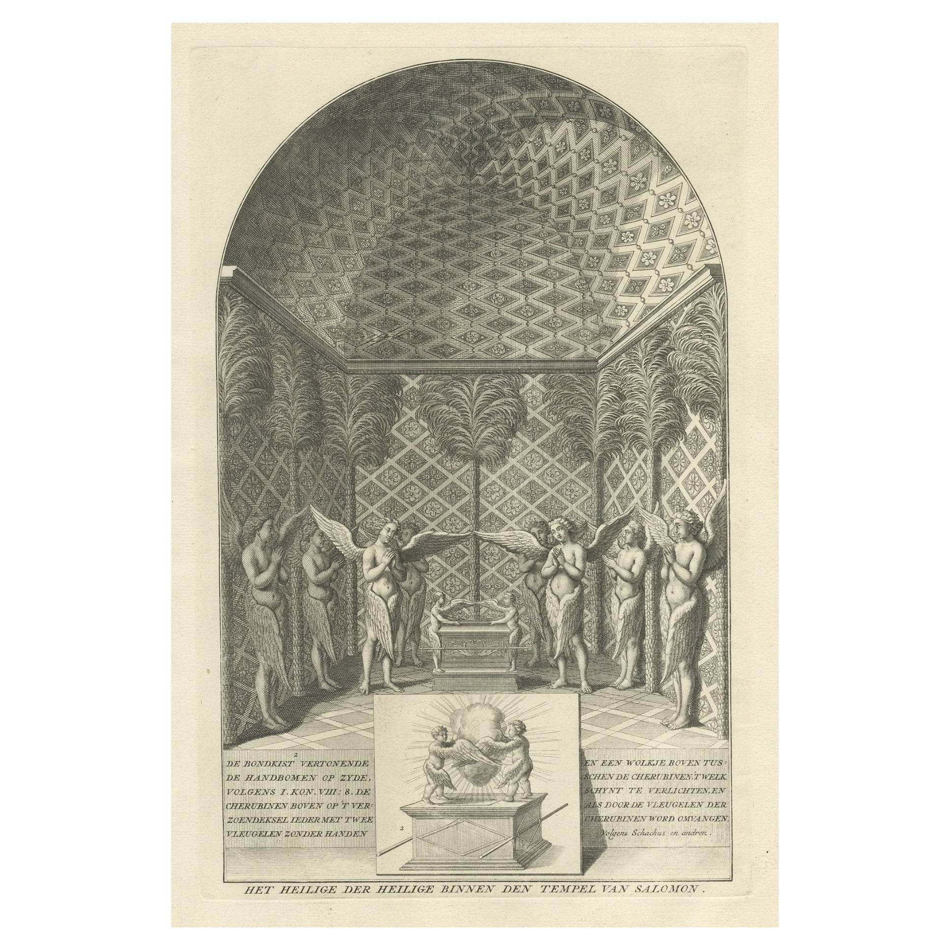 El Templo de Salomón, el Lugar Santísimo, mostrando el Arca de la Alianza, c.1780