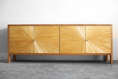 Solstice di Seve Quantum Design 'France', credenza in intarsio di paglia