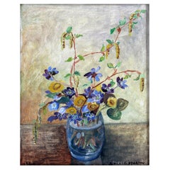 Solvic Martin (Swedish 1930-1998)  oil on canvas (33x27cm) Signed/dated 1960