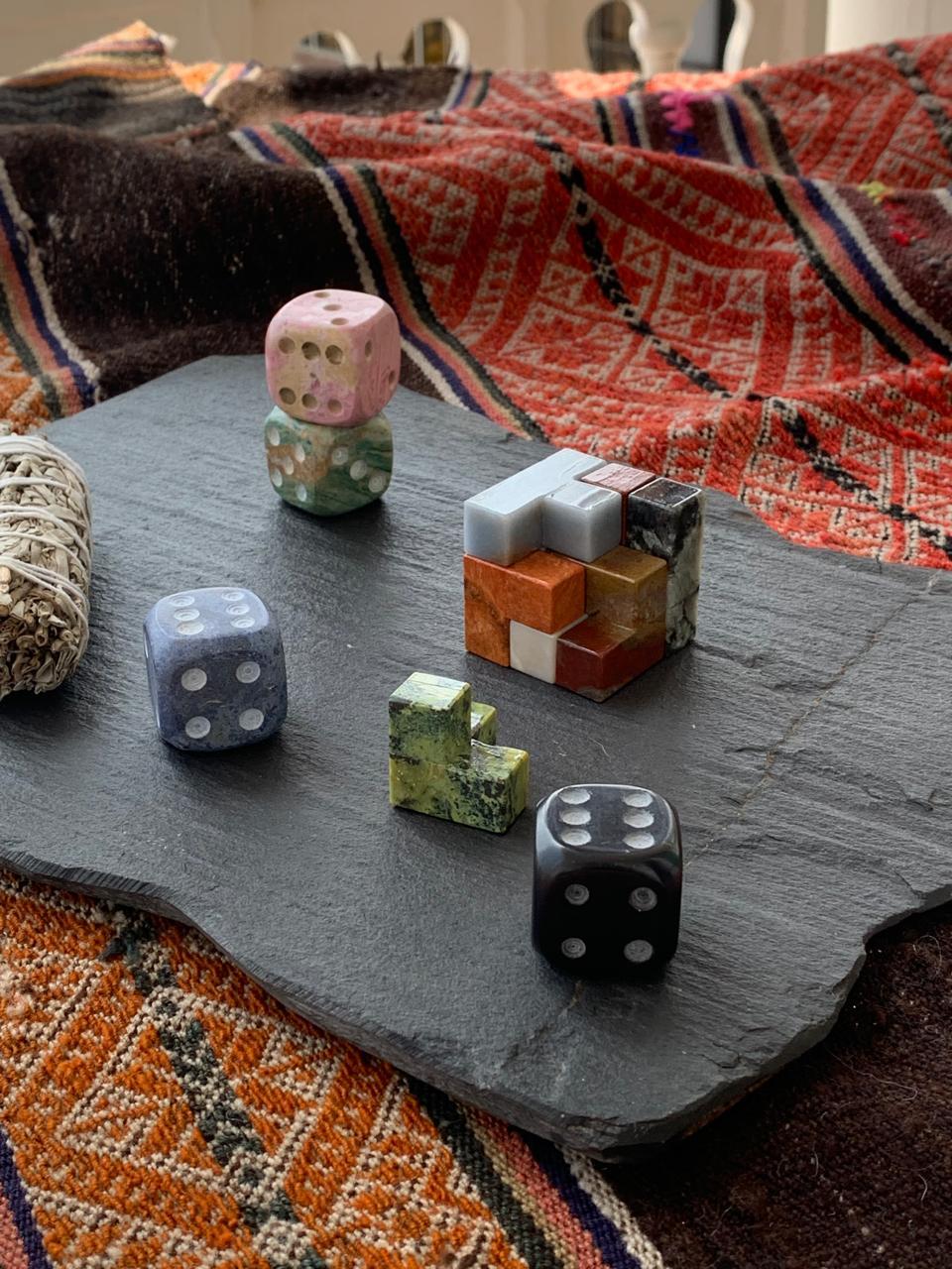 Cubo de Soma de colores Puzzle 3D de piedras preciosas Piedra