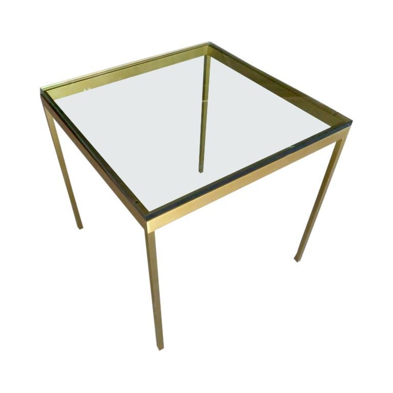 "Soma" Occasional Table in Bronze-Plated Steel Made by Brueton For Sale