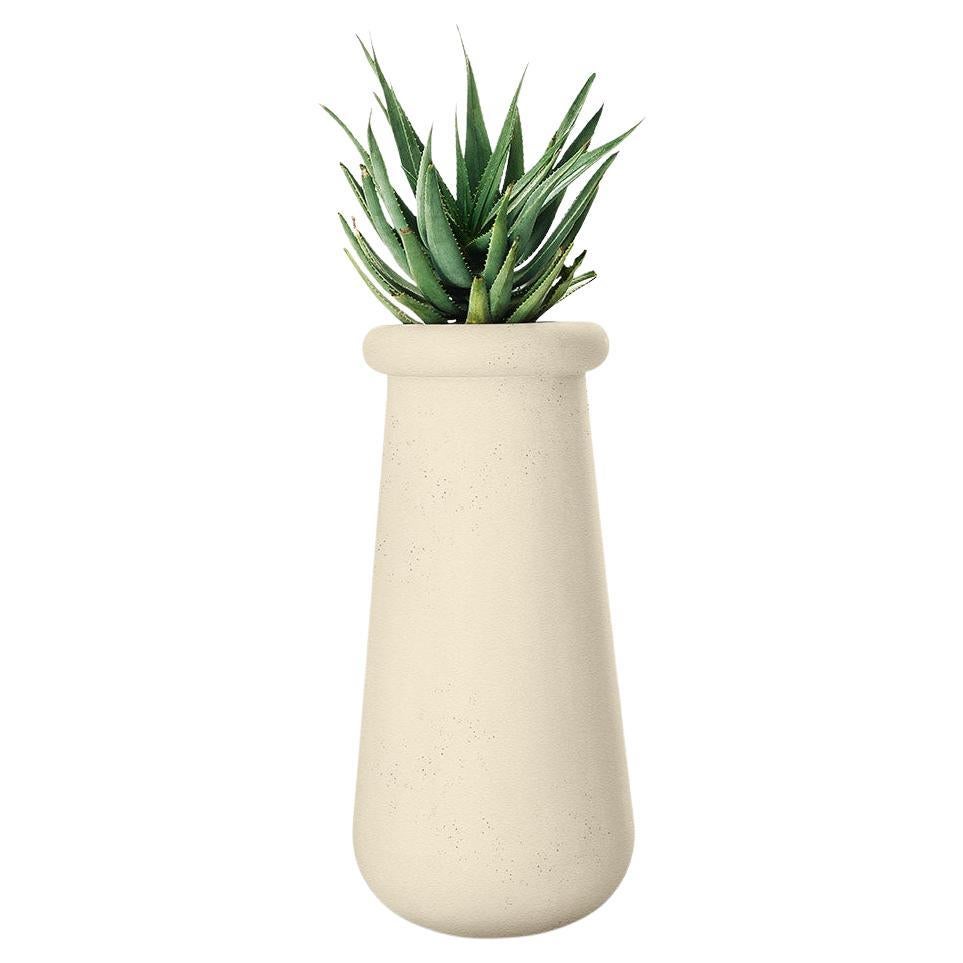 Jardinière Soma Slim en grès par Indigenus
