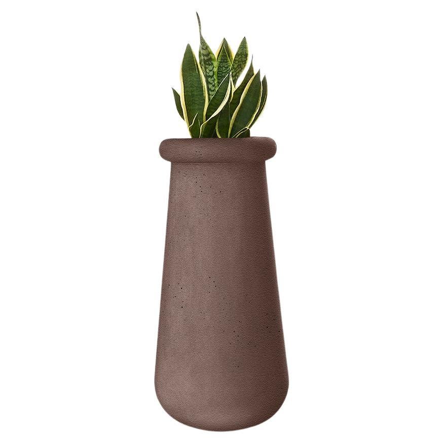 Soma Slim XS Brown Stone Planter by Indigenus