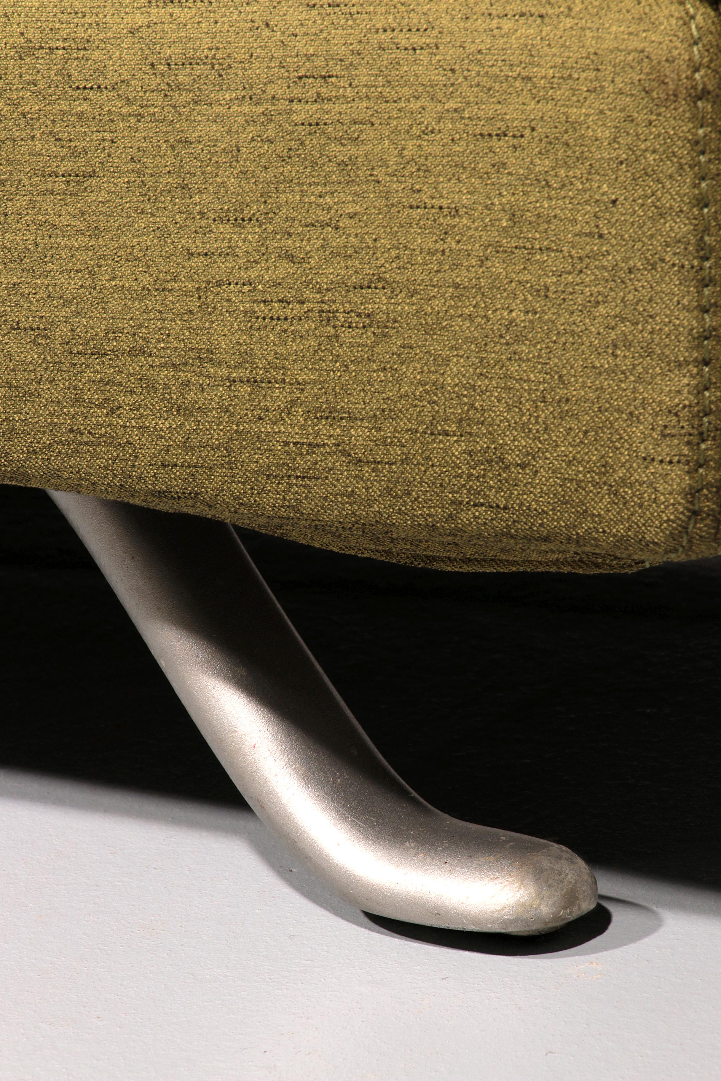 Somaschini x Dainelli Studio – Vintage Two-Seater Sofa in Lime & Maize Yellow For Sale 3