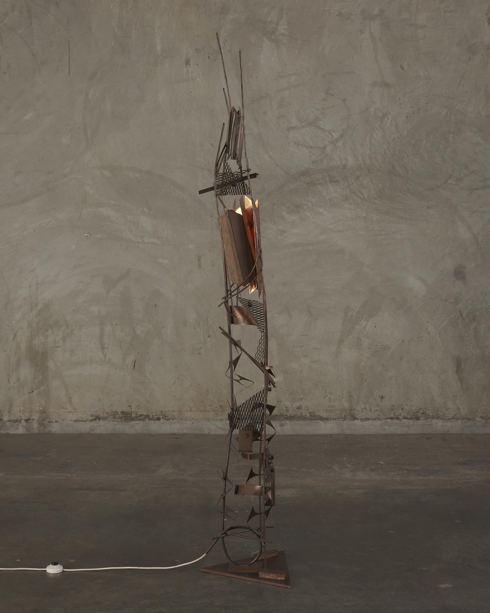 German Somatische Variatonen Floor Lamp Signed G.A Frisch For Sale