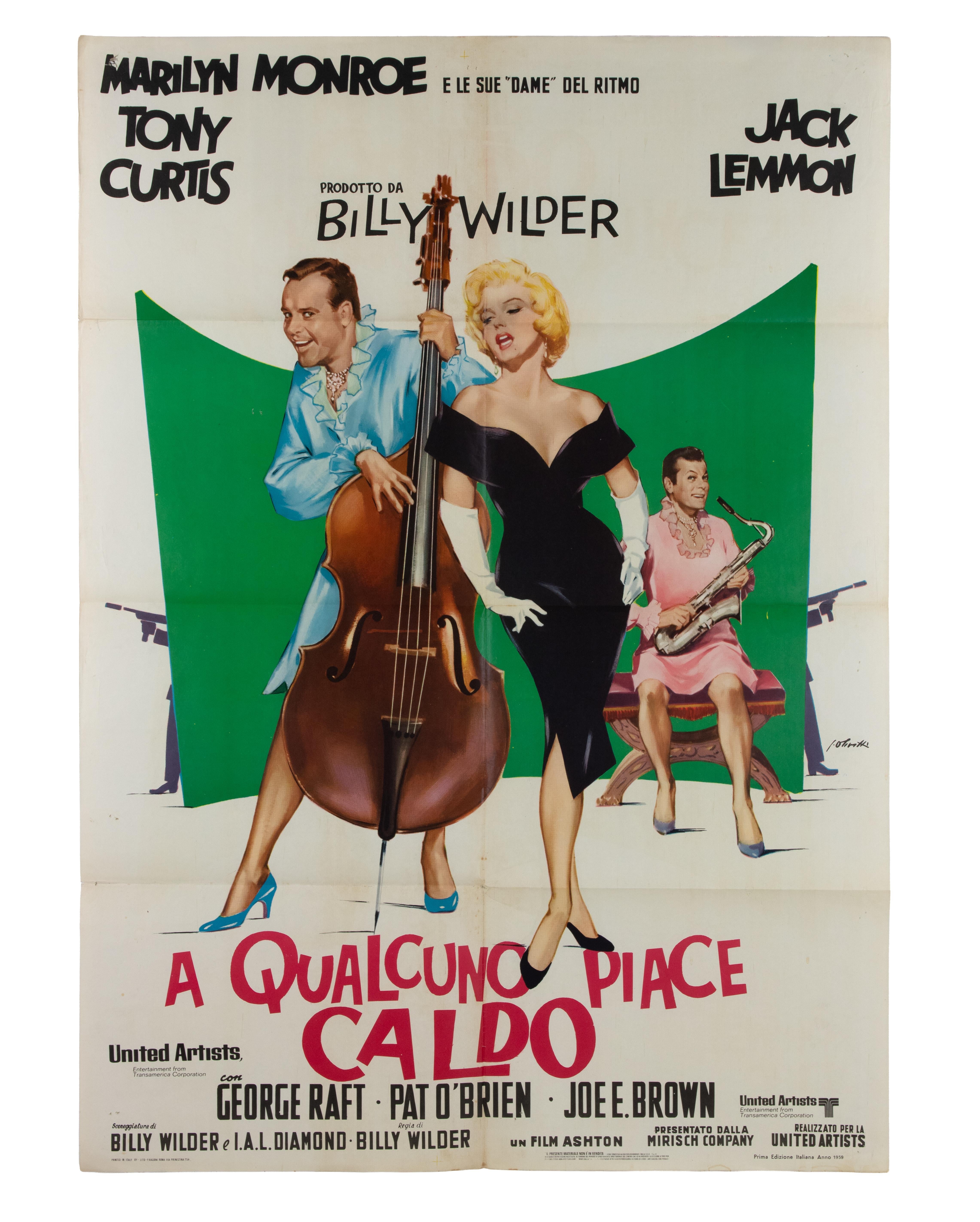 Carta A qualcuno piace caldo (1959, Italia) in vendita