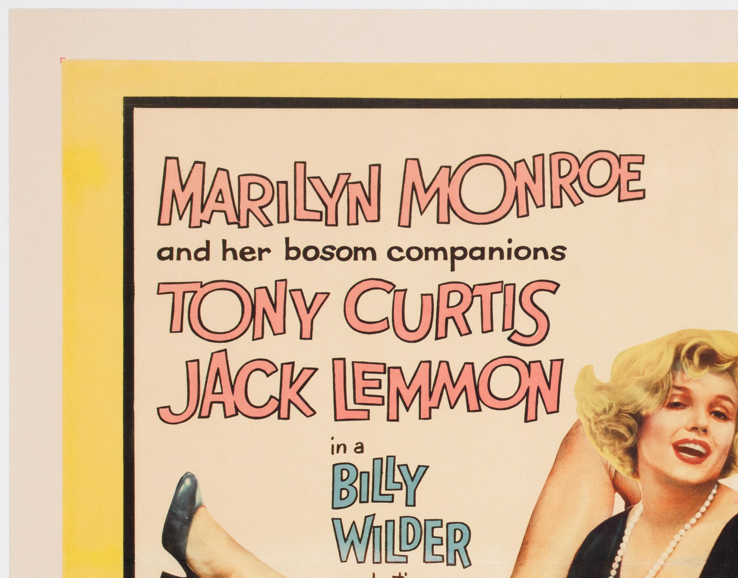 Einige Like it Hot 1959 US 1/2 Blatt Stil B Filmplakat (amerikanisch) im Angebot