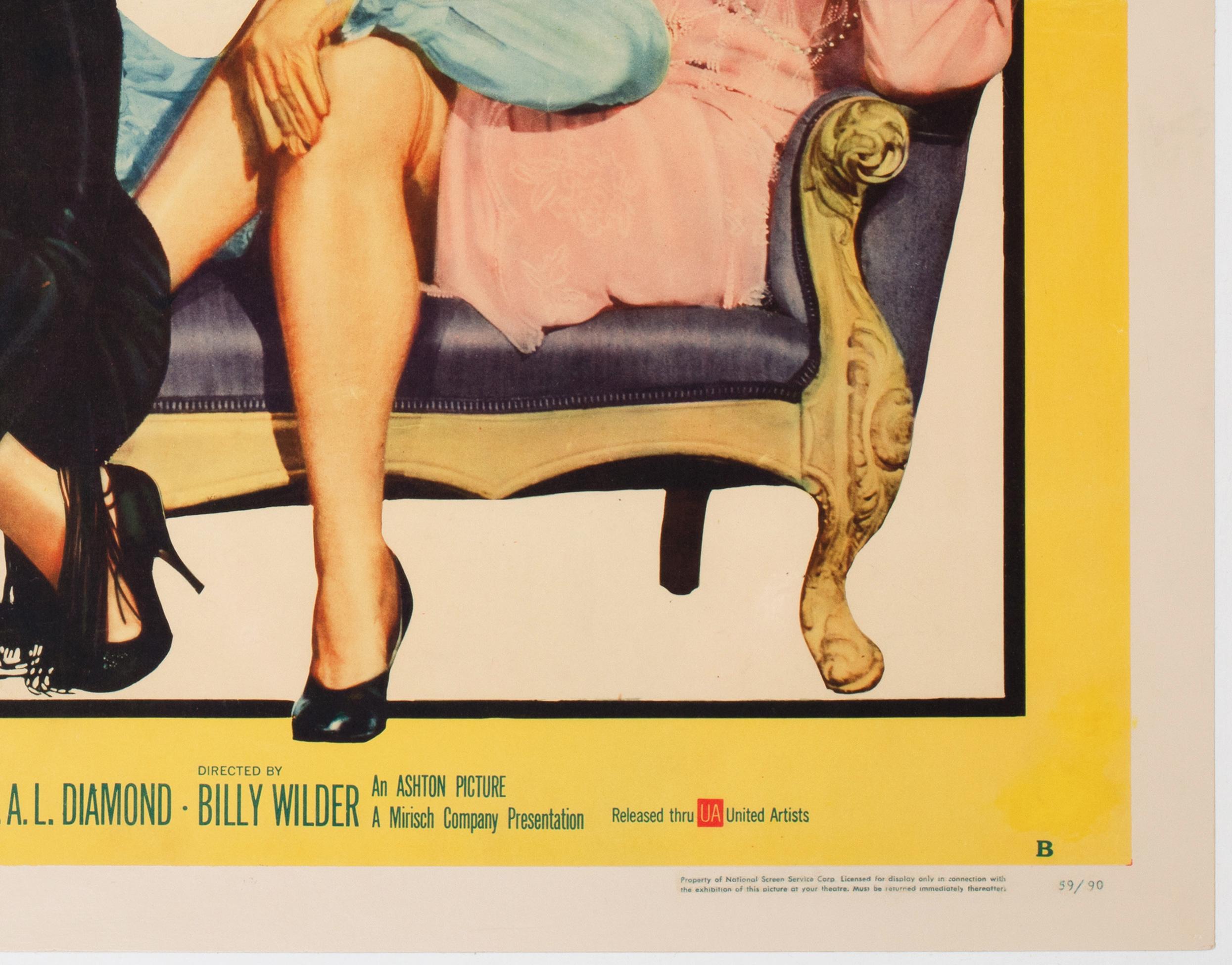 Einige Like it Hot 1959 US 1/2 Blatt Stil B Filmplakat (Leinen) im Angebot