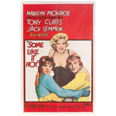 "Some Like It Hot" 1959 U.S. One Sheet Film Poster