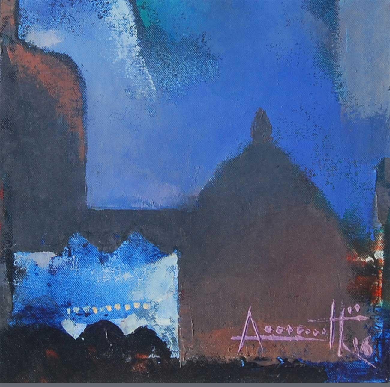 Somenath Maity     Structure     20 x 20 inches (unframed size)
Oilc on canvas
Inclusive of shipment in a roll form.

About the Artist and his work :
Born : 1960 - Midnapore, West Bengal.

Education :
• 1980-85 Diploma in Fine Arts, Indian College