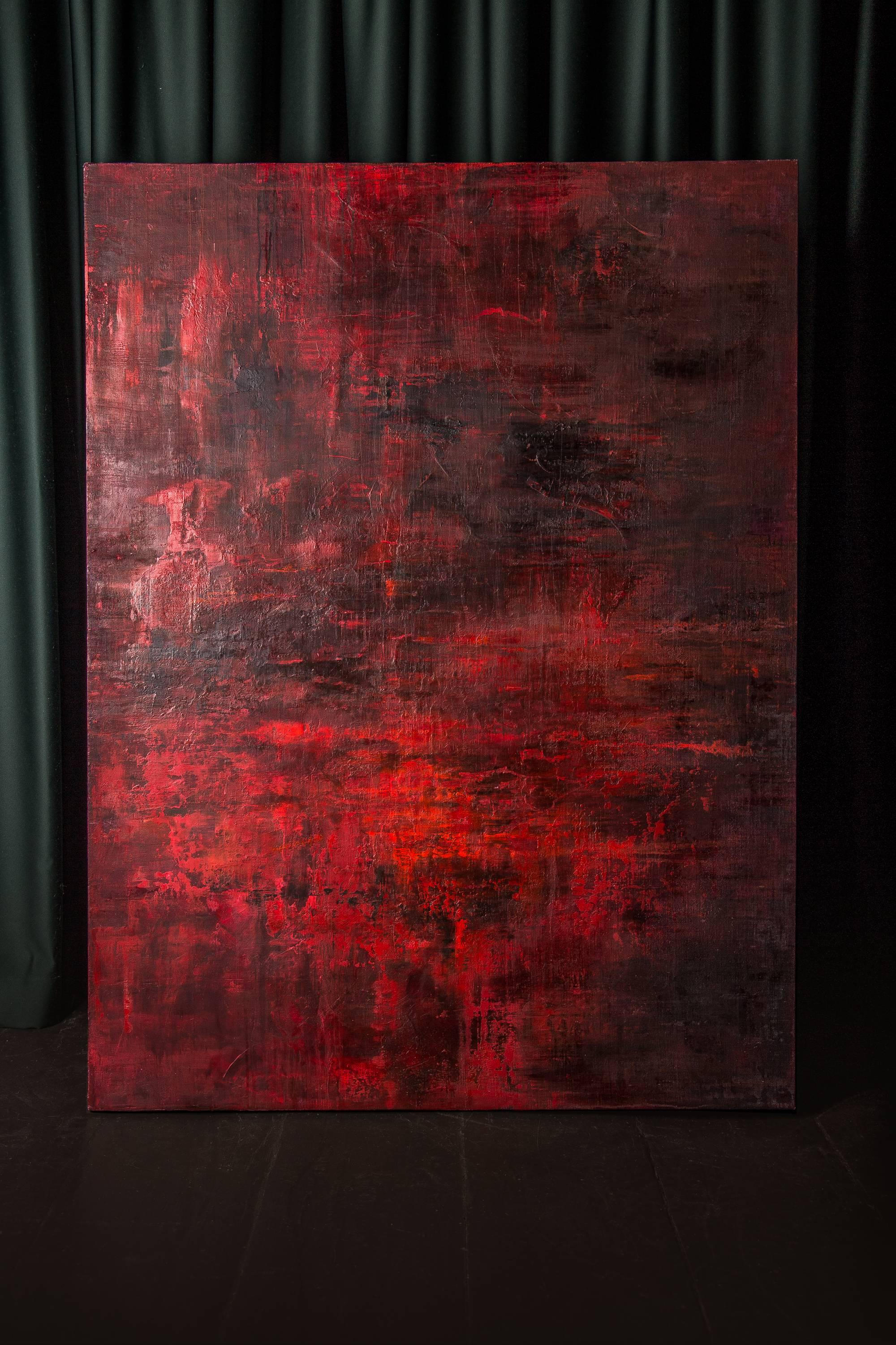 In the words of the artist - 'this work always seems to be about process and some kind of specificity of the thing itself'

Oil on linen on board.