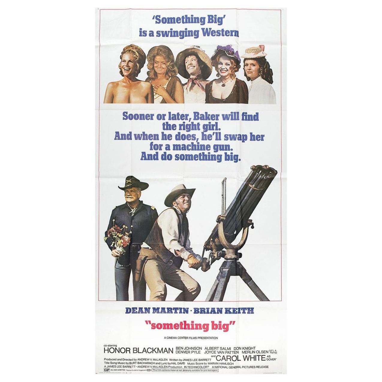 "Something Big" 1971 U.S. Three Sheet Film Poster