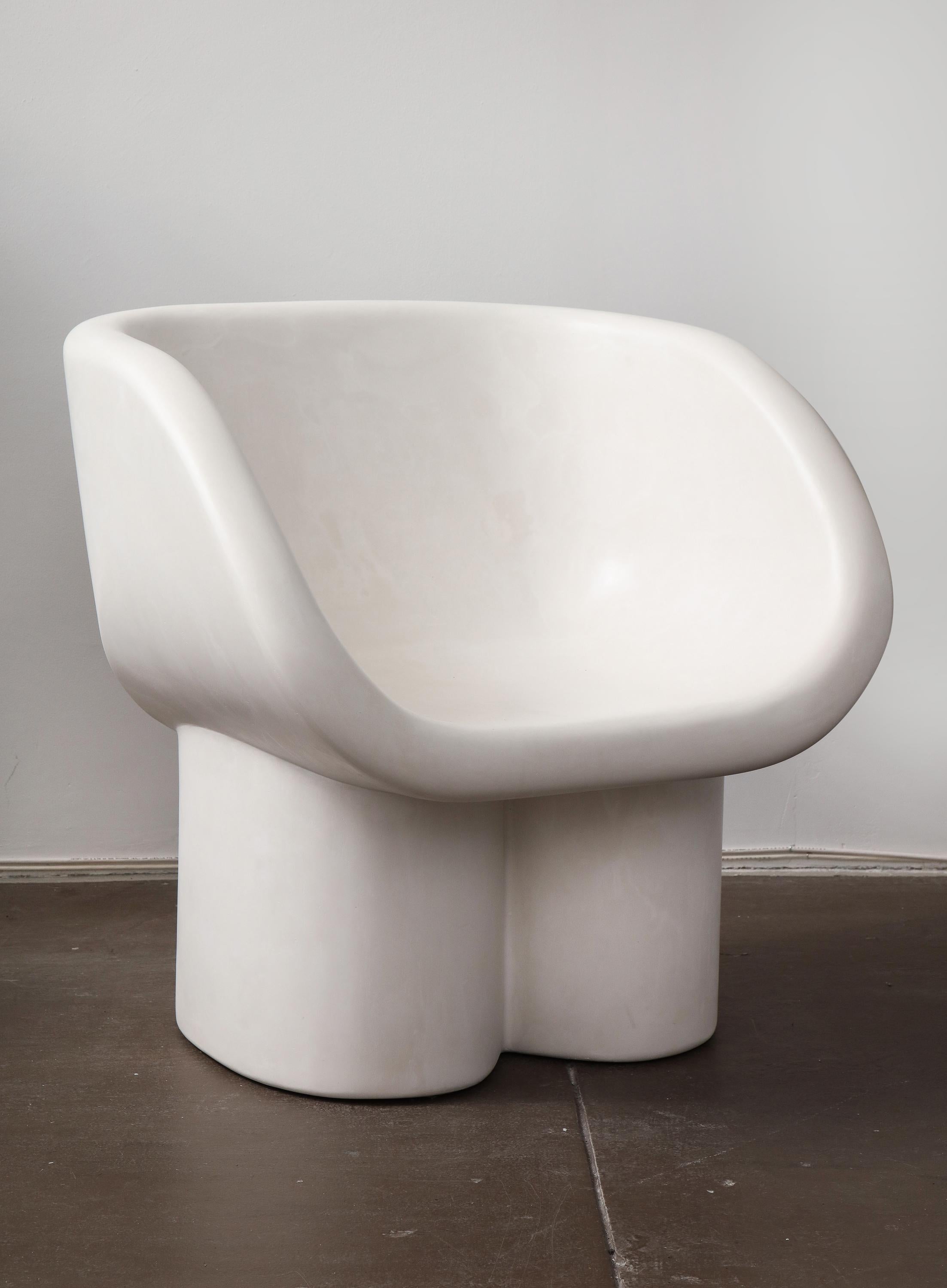 Reynold Rodriguez
Sometimes An (Untitled) Chair, 2020
Polished gypsum plaster
28 x 28 x 25 in
Ed. 1/8