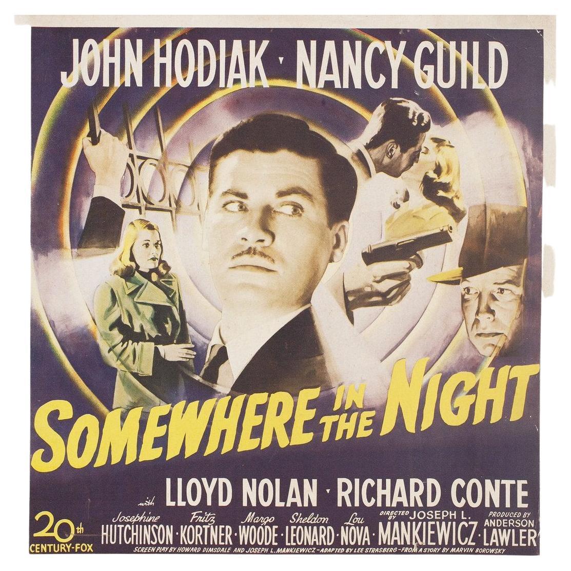 Quelque part dans la nuit 1946 U.S. Window Card Film Poster