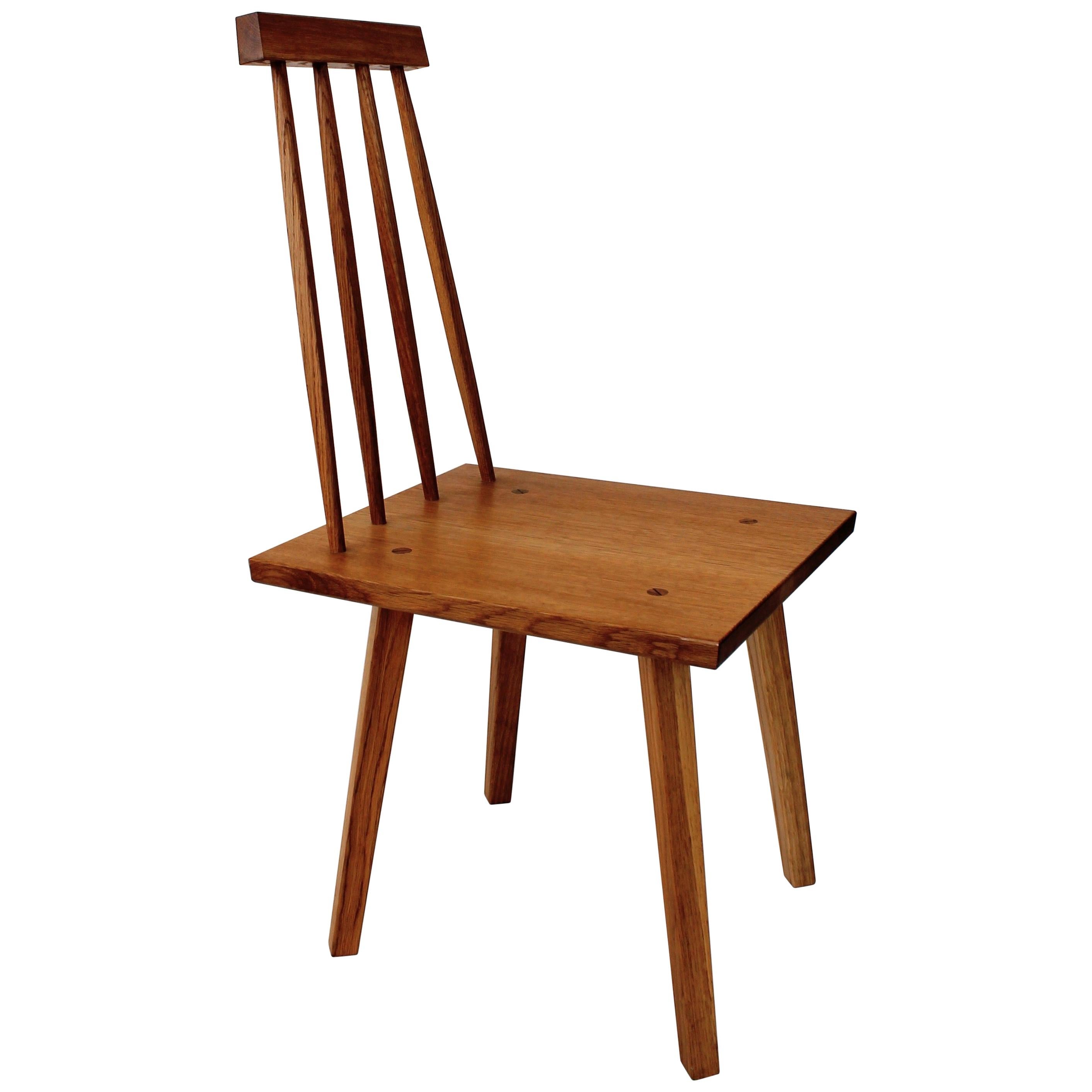 Sommar Dining Chair in White Oak with Spindle Back