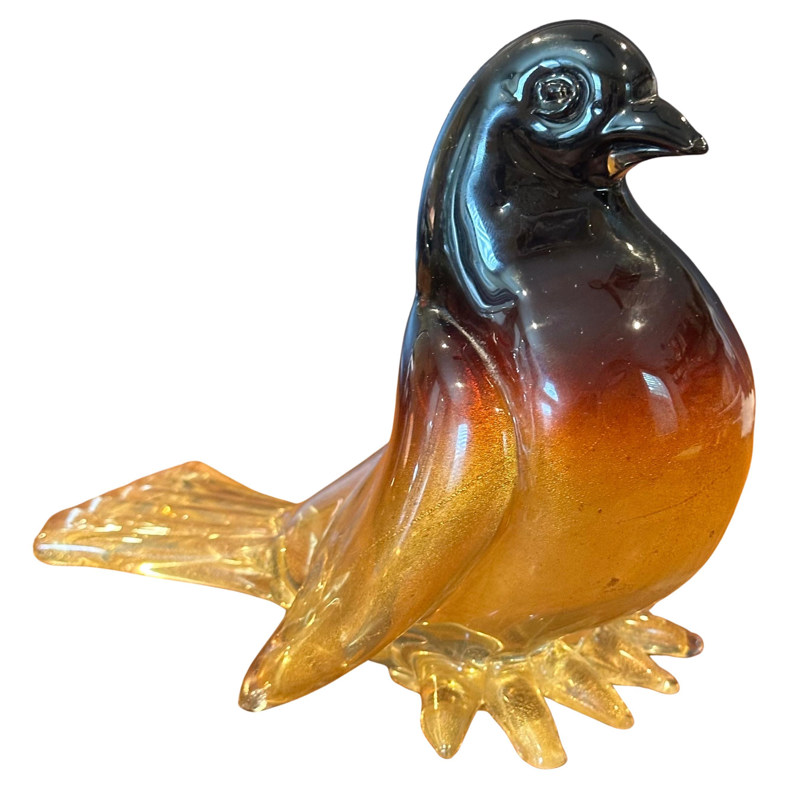 Sommerso Vogel-Skulptur aus Kunstglas von Murano Glas im Angebot 5