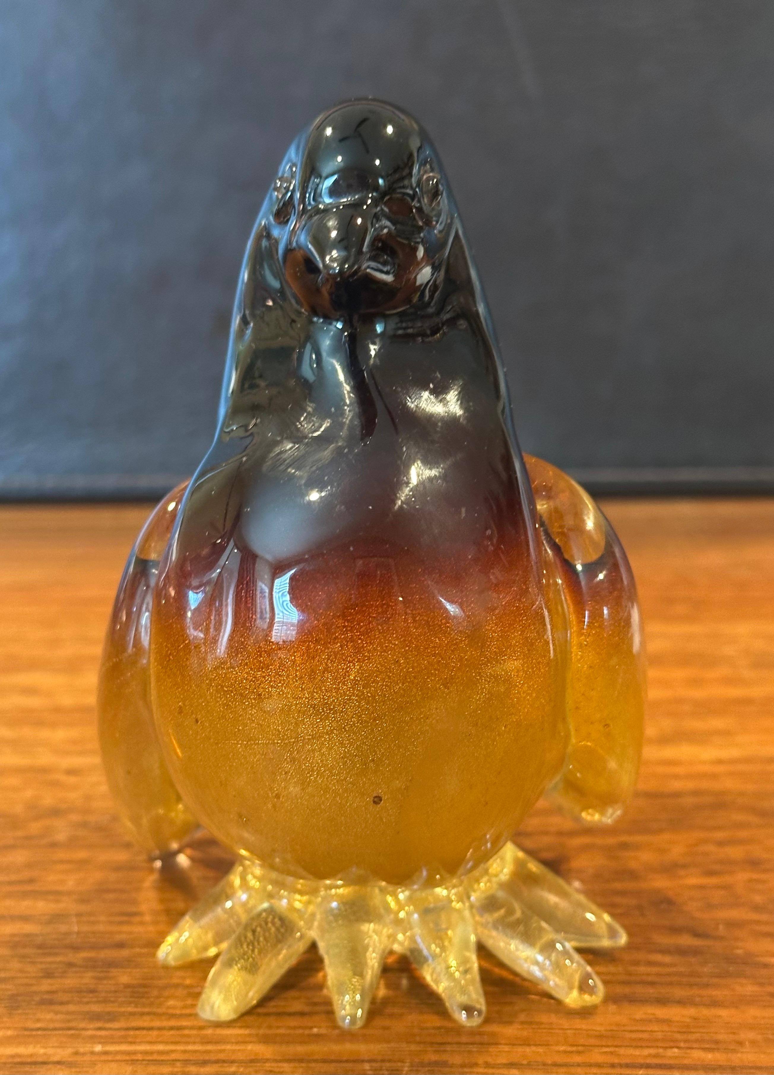 Sommerso Vogel-Skulptur aus Kunstglas von Murano Glas im Zustand „Gut“ im Angebot in San Diego, CA
